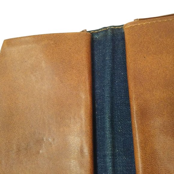 Vintage 70s-80s Levi Strauss & Co Leather Wallet Kiss-Lock Check/Bills Logo Tan - Picture 12 of 13